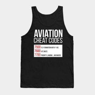 Aviation Cheat Codes Tank Top